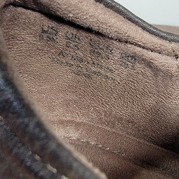 Natural Soul Brown Booties Size 8.5 Ankle Boots Vegan Leather Comfy - Picture 14 of 16